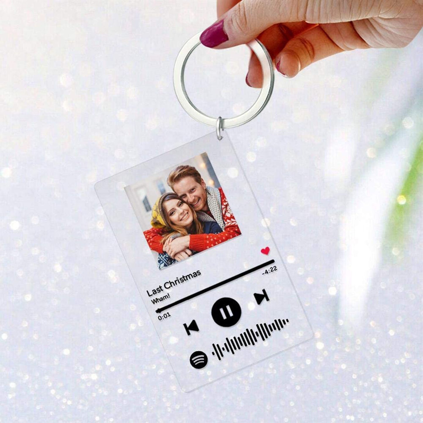 Personalize Acrylic Keychain Desktop Customize album cover Music Plaque Photo Keychain