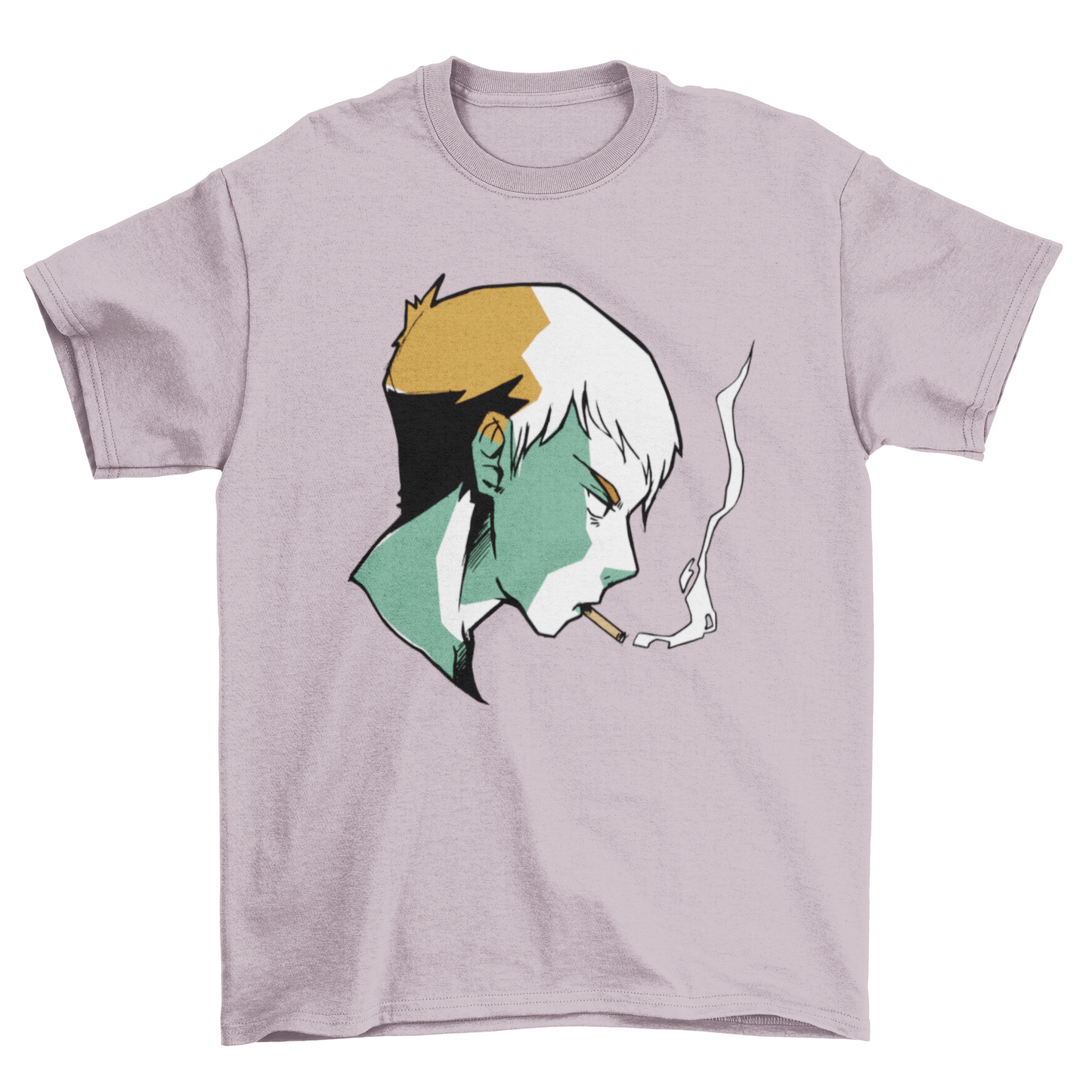 Smoking anime boy t-shirt