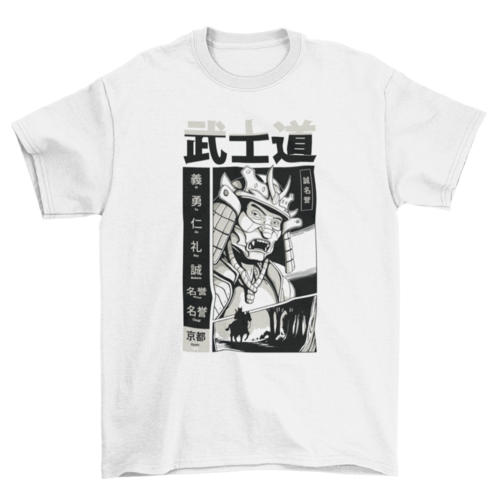 Samurai Bushido face t-shirt