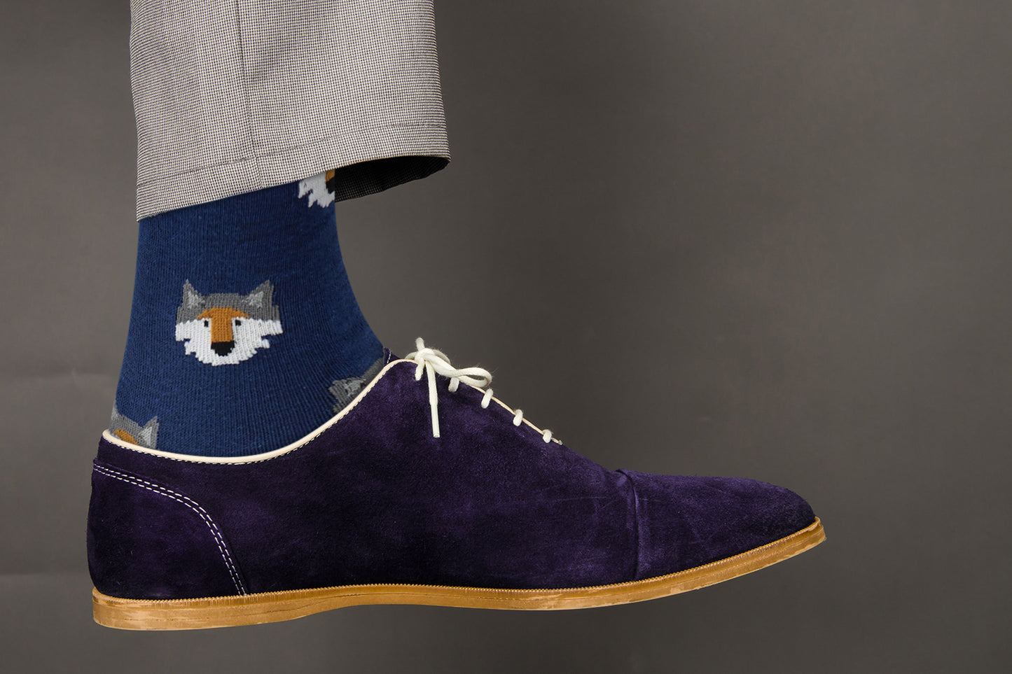 Sick Socks – Wolf Head – Exotic Animals Casual Dress Socks