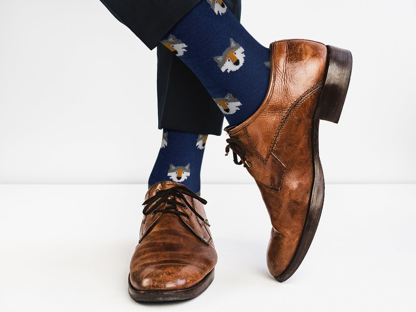 Sick Socks – Wolf Head – Exotic Animals Casual Dress Socks