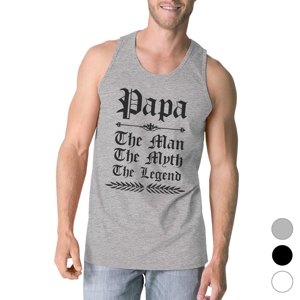 Vintage Gothic Papa Mens Lovely Gym Fathers Day