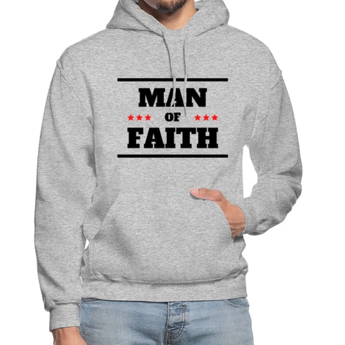 Mens Hoodie - Graphic/Man of Faith