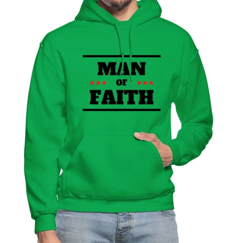 Mens Hoodie - Graphic/Man of Faith