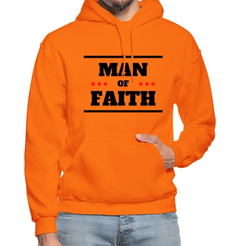 Mens Hoodie - Graphic/Man of Faith