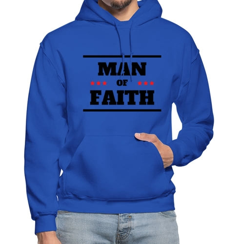 Mens Hoodie - Graphic/Man of Faith