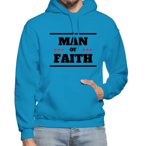 Mens Hoodie - Graphic/Man of Faith